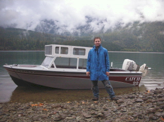 My old boat, camping at baker lake