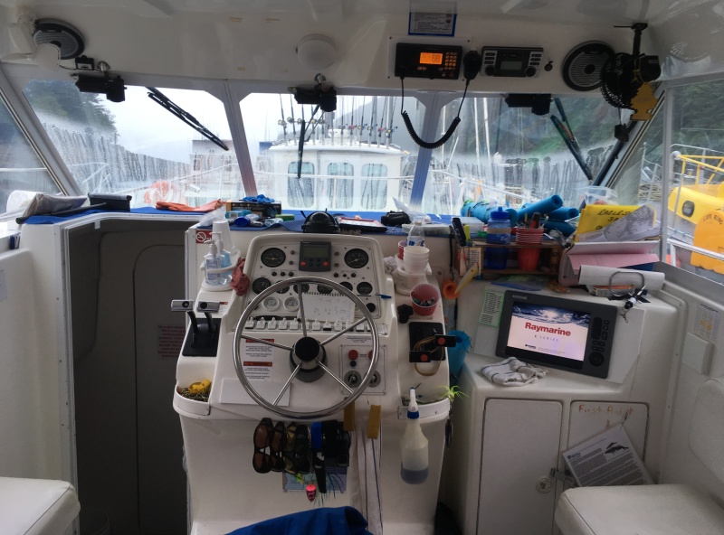 my summer office, 34' baja cruiser with twin 400hp yanmar diesels