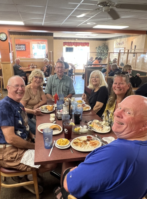 Myers and us at Millhouse Family Restaurant