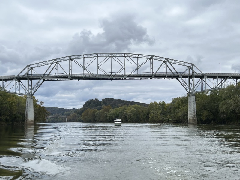 Mystery Girl going under Henry Horton bridge