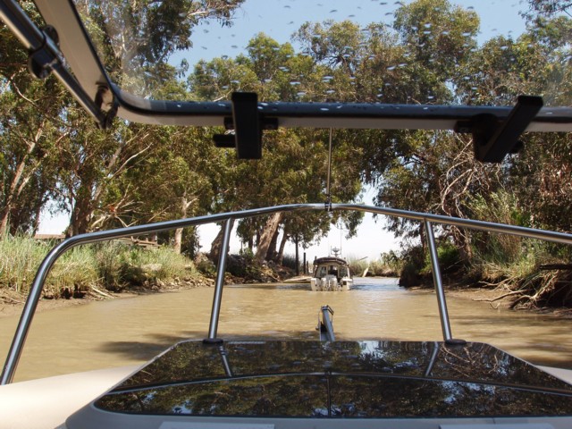 Narrow inlet into Wheeler Island
