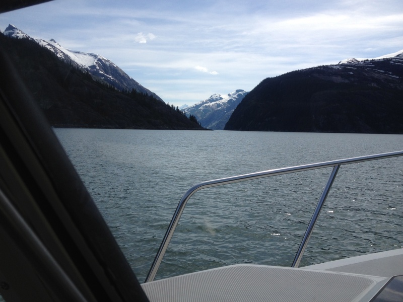 Narrow inlets on approach to Dawes Glacier