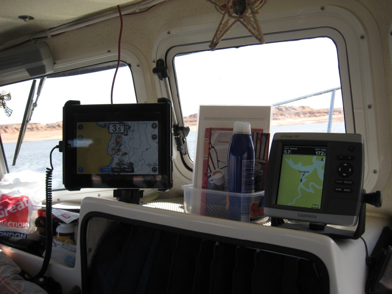Navionics on the Ipad this year.  Not so lost anymore.  No lake chip for the Garmin