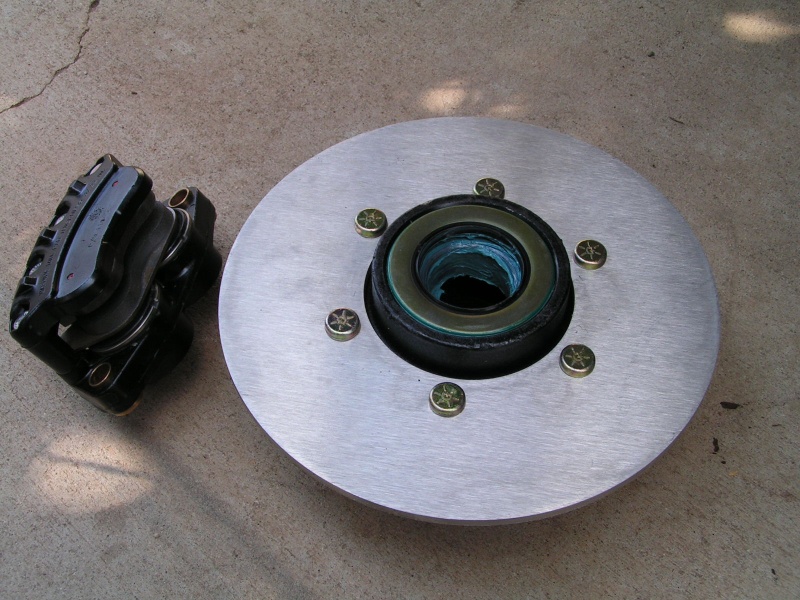 New 1/4" thick SS rotor, nice simple design.
