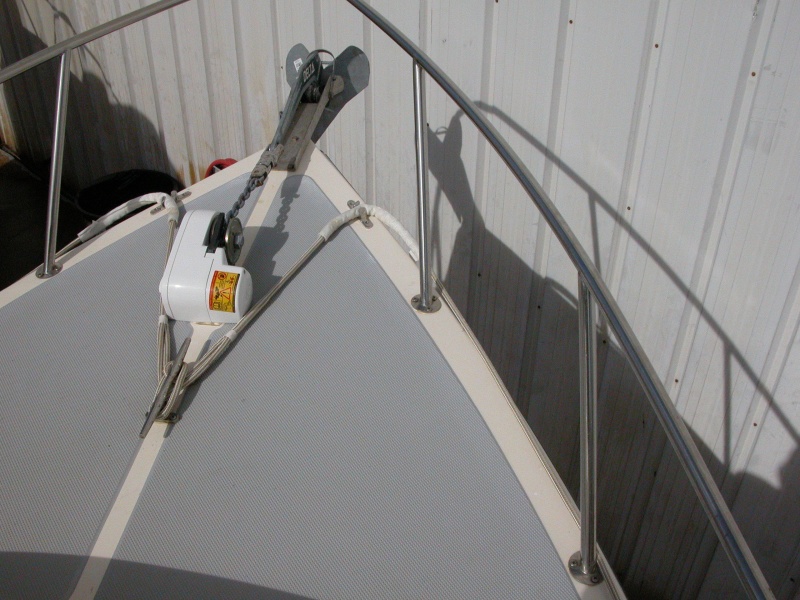 New 4" bow chocks shown with 1/2" braid dock line with added  shaffing gear