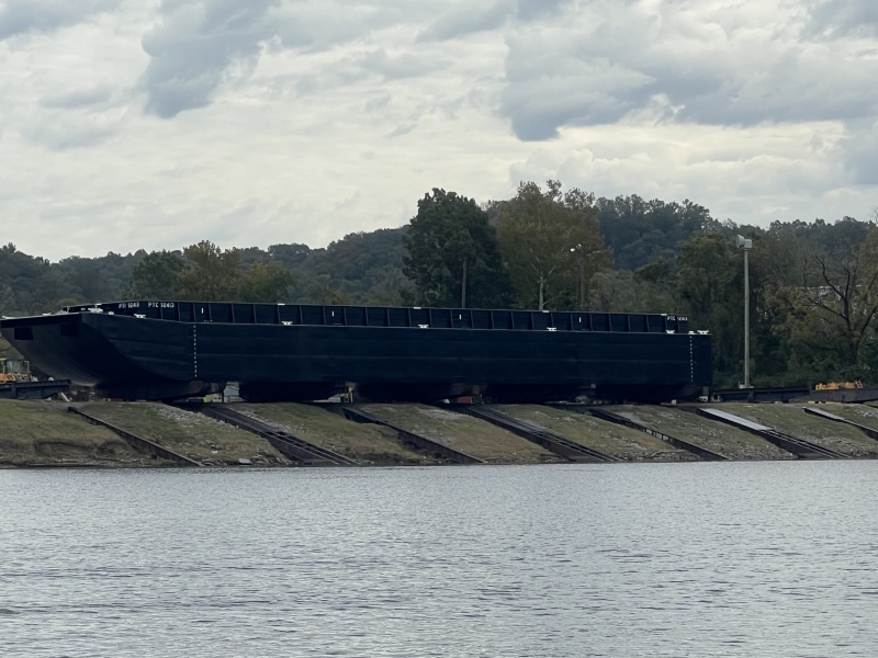 New barge about to be launched