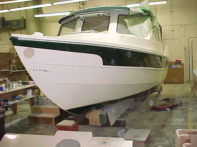 new boat at factory
