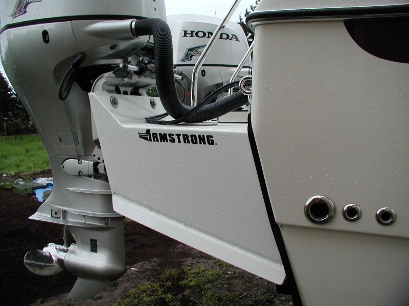 New bracket, 6" shorter than previous. Anti-Spray rails on lower edges.