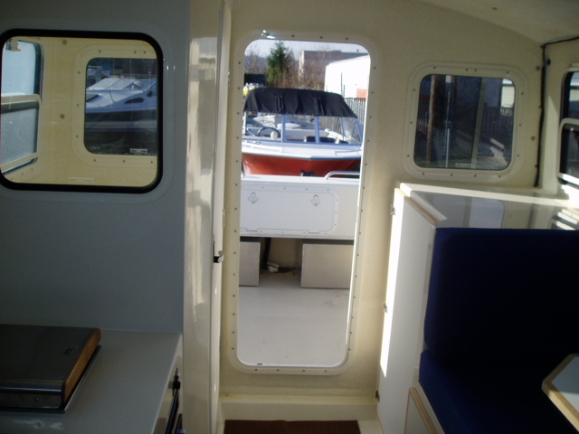 New - cabin, facing rear door