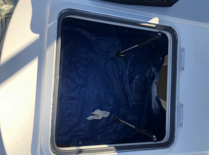New foam gasket in place.