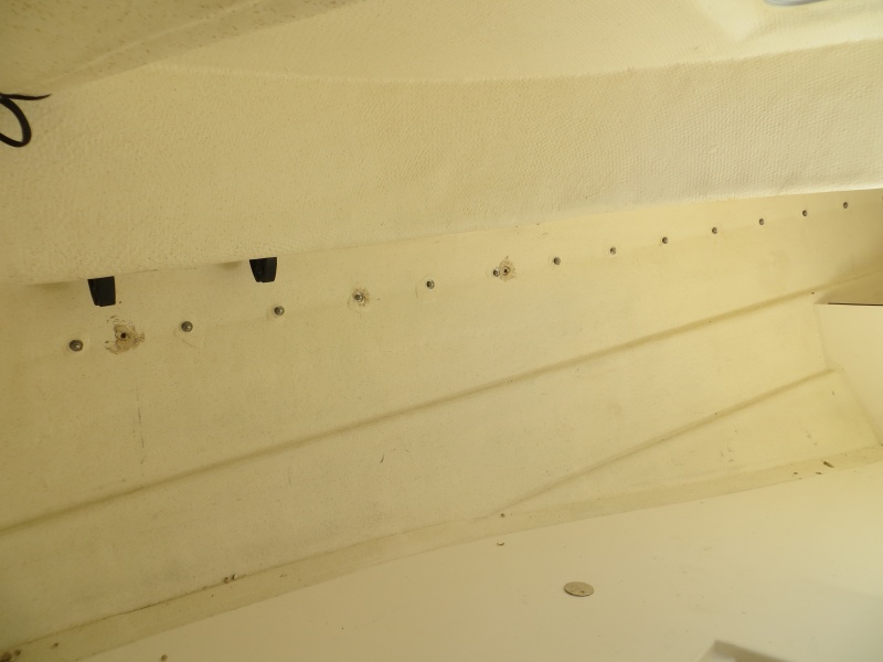 New stainless steel fasteners on inside for rub rail 
2015