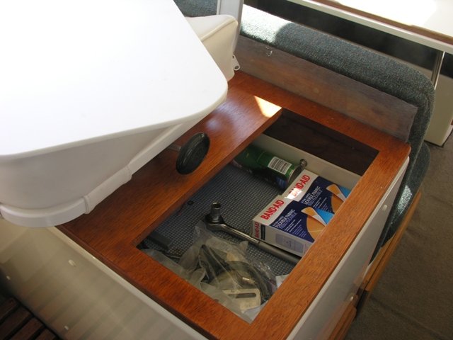 New storage access. Cover removed