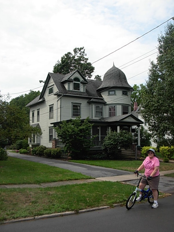Newark, NY is probablly most boater's favorite stop.  Nice floating dock, power, restrooms w/ shower and laundry, close by resturants.   We rode our folding bikes to the state Clock Museum and around town looking at the many painted ladies.