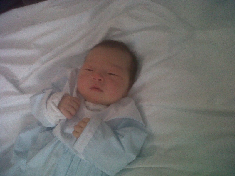Newest boating buddy :-)  
 Conner Allen Kim  
 born Tuesday,  10/18, 7:53am, 
8lbs 10oz, 20 1/2"