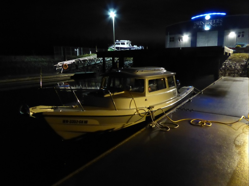 Night-time departure from Twin Bridges