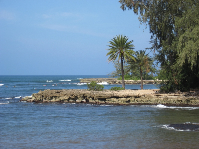 north shore Oahu west of Pipeline