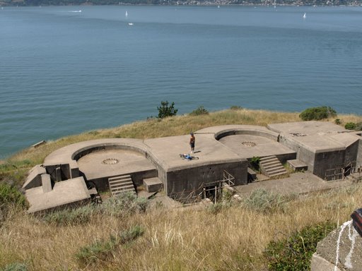 Old gun emplacements