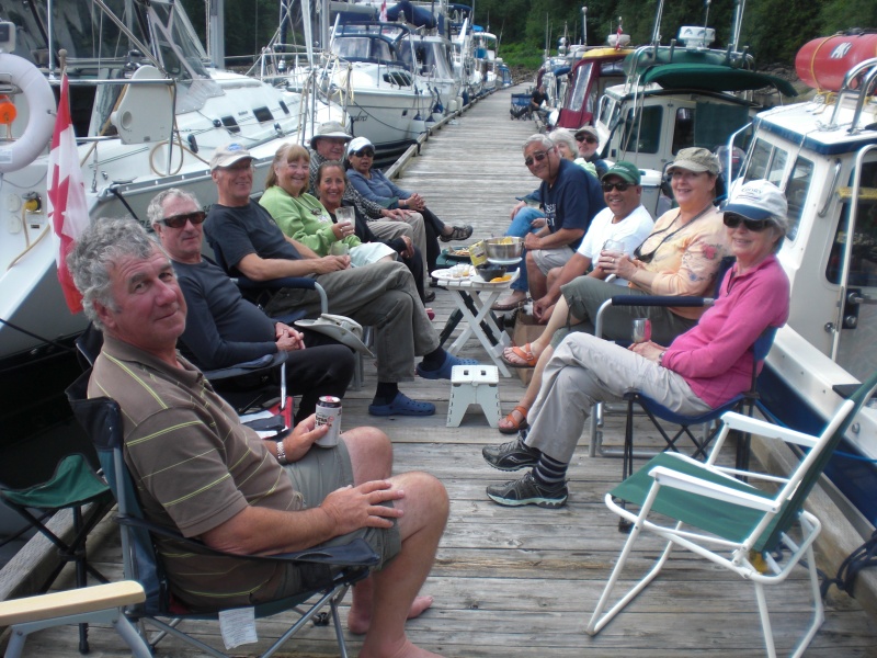 On the dock at Princess Louisa Inlet.
