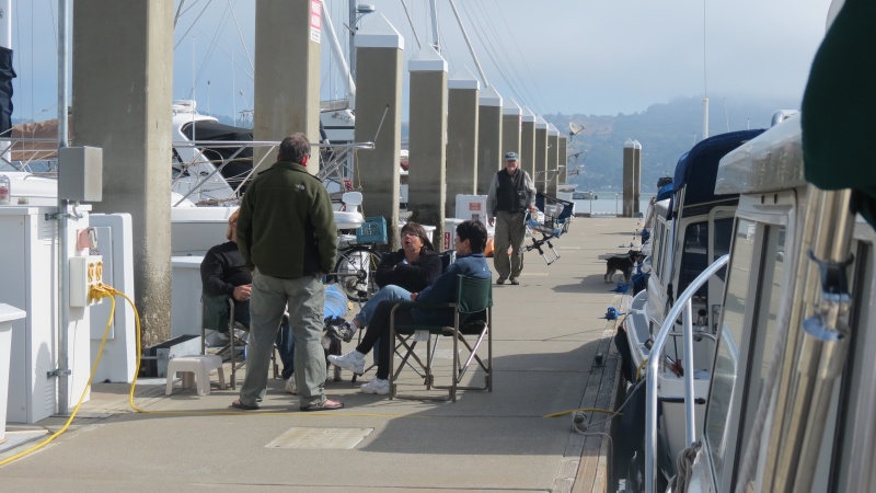 On the dock at Sausalito.
