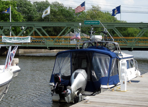 on the dock at Spencerport