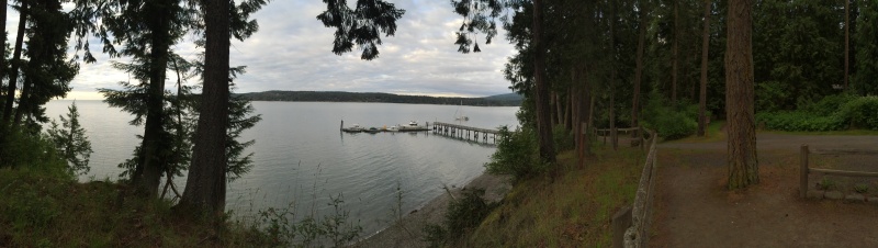on the dock