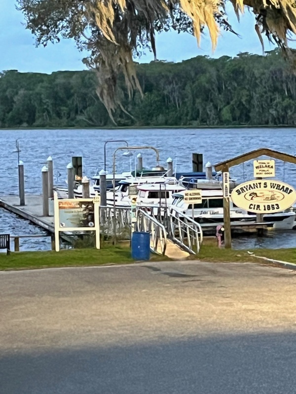 on the dock