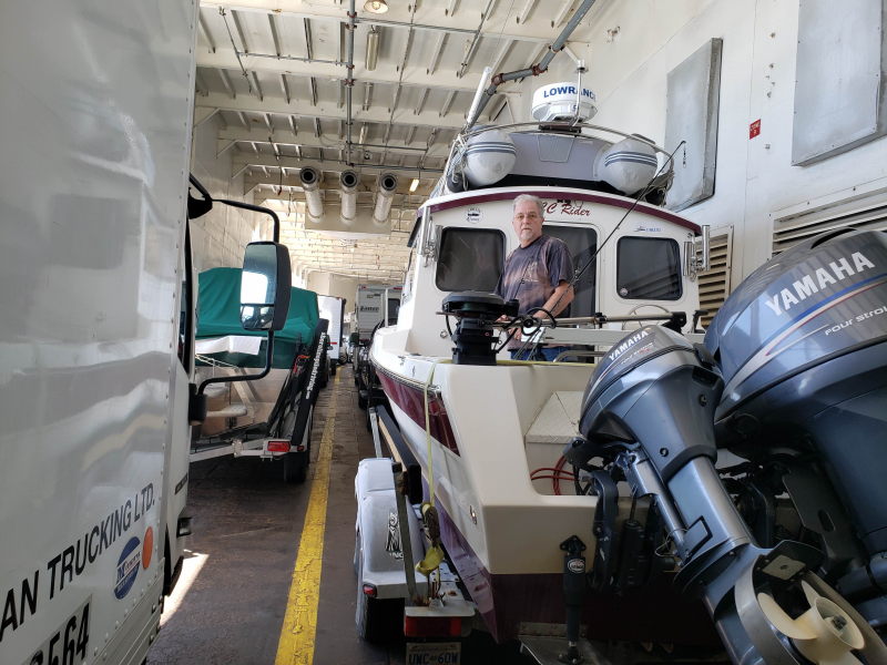 On the ferry, bound for Telegraph Cove