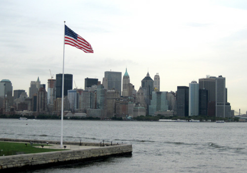 On the ferry ride