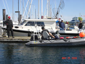 Onboard a Skagit Orca,
Rob Johnson of Master
Marine & wife Lisa