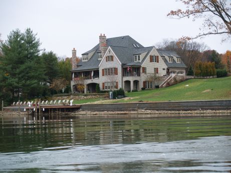 One of many large homes near Knoxville on the Tenn. River System