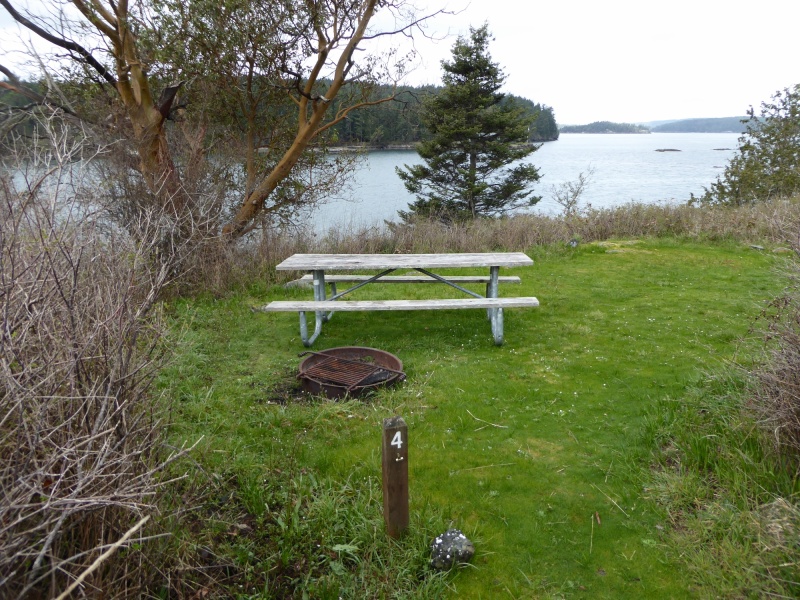 One of the 4 campsites on Blind Island