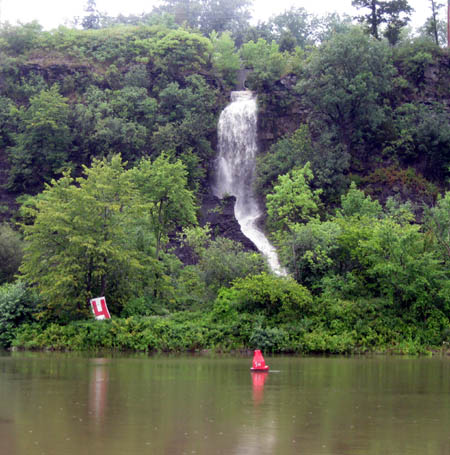 One of the many waterfalls