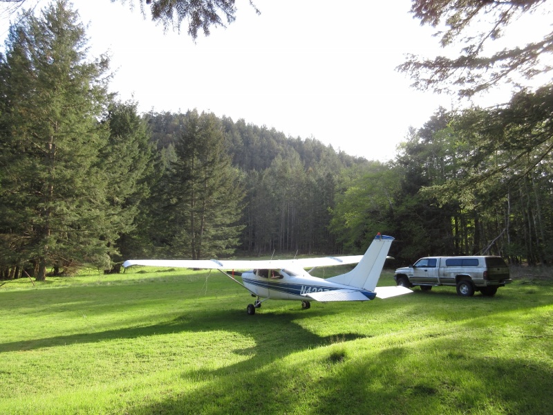 One of two airports on the island