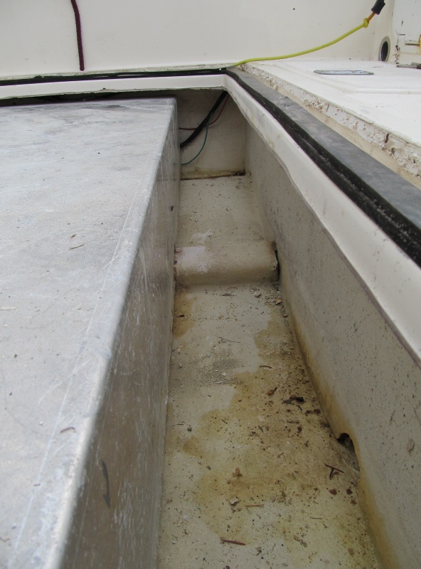 One of two spacers. limber hole to aft bilge
