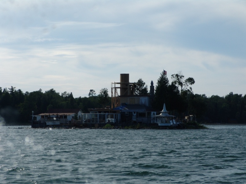 One strange house on this island.