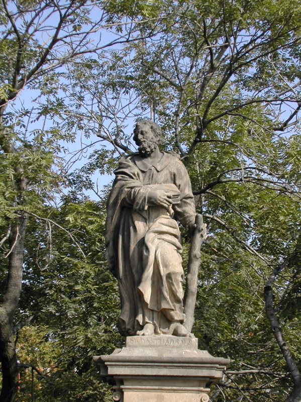 OneOfManyStatuesOnTheCharlesBridge