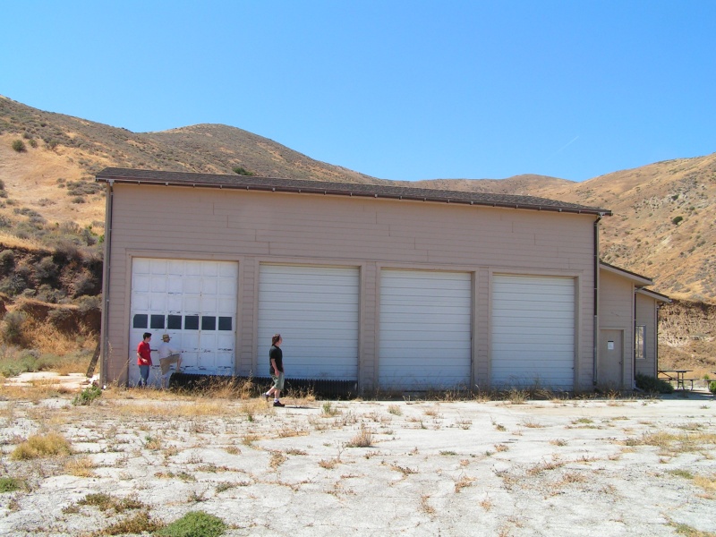 Only a couple of ranger buildings for equipment, they were built on top of the WWII foundations.