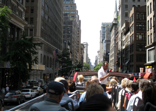 Open top bus tour