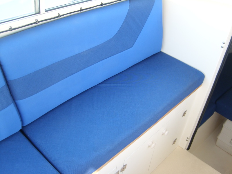 Original Port Side seating; picture of remodeling in another photo.