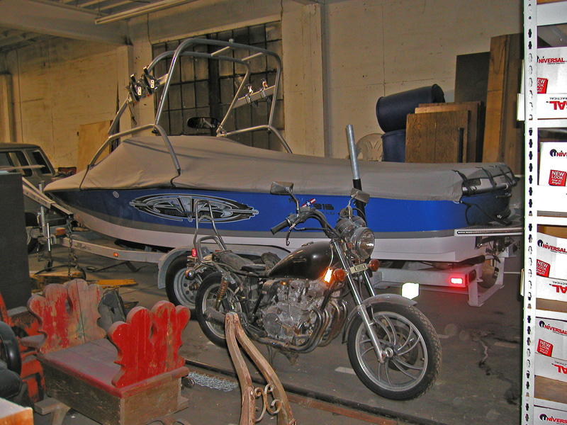 Other side of the shop has a light coating of dust