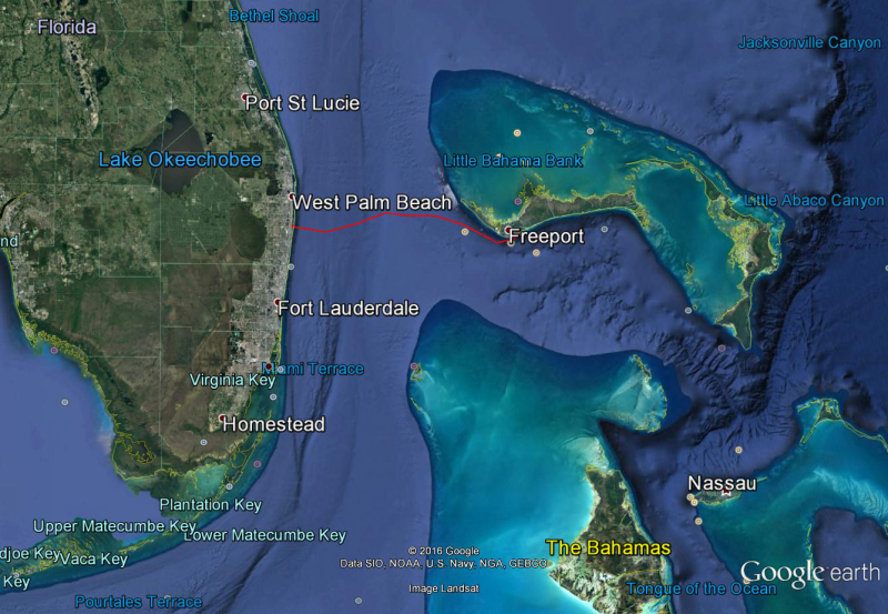 Our Actual Route Going Over
