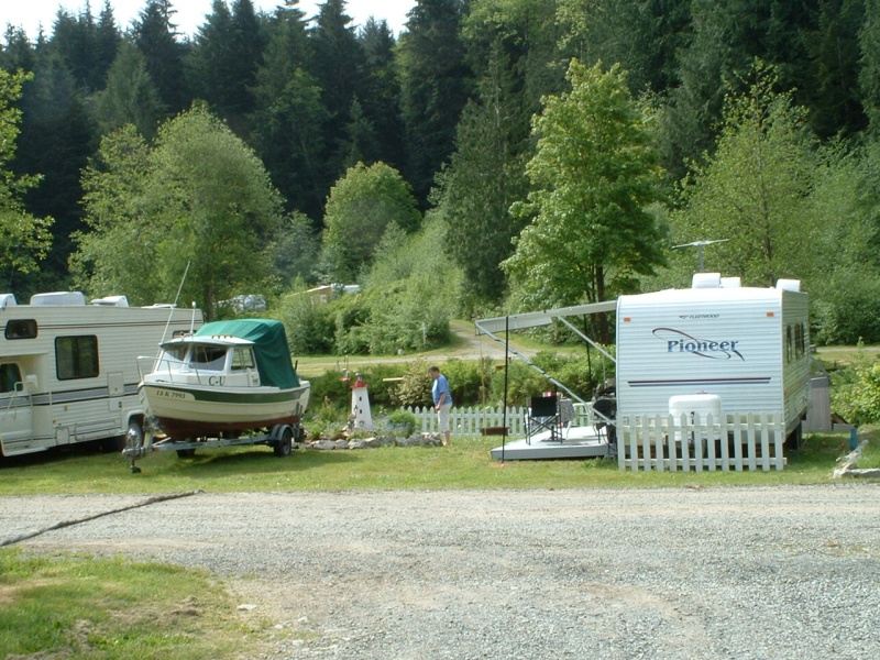 Our campsite at Rock Bay