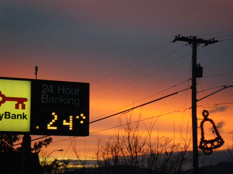 Our coldest day in January 2010.  Maybe the coldest in Sequim in along time.