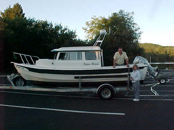 Our first launch to dename and rename the Lynn Marie.