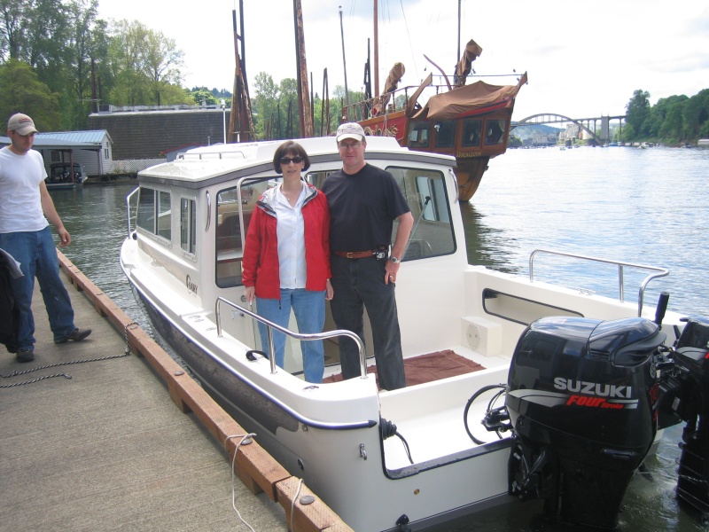 Our first "spin around the block" on our new boat. 4/30/05