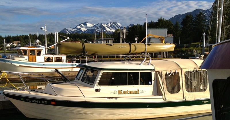 Our slip in the Haines Harbor.