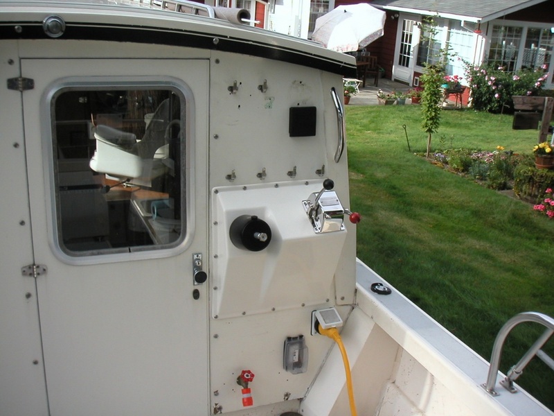 Outside steering station.  Steering wheel on order.