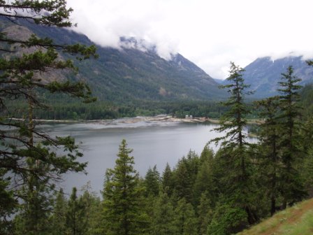 Overlookingthe head of Lake Chelan at Stehekin
