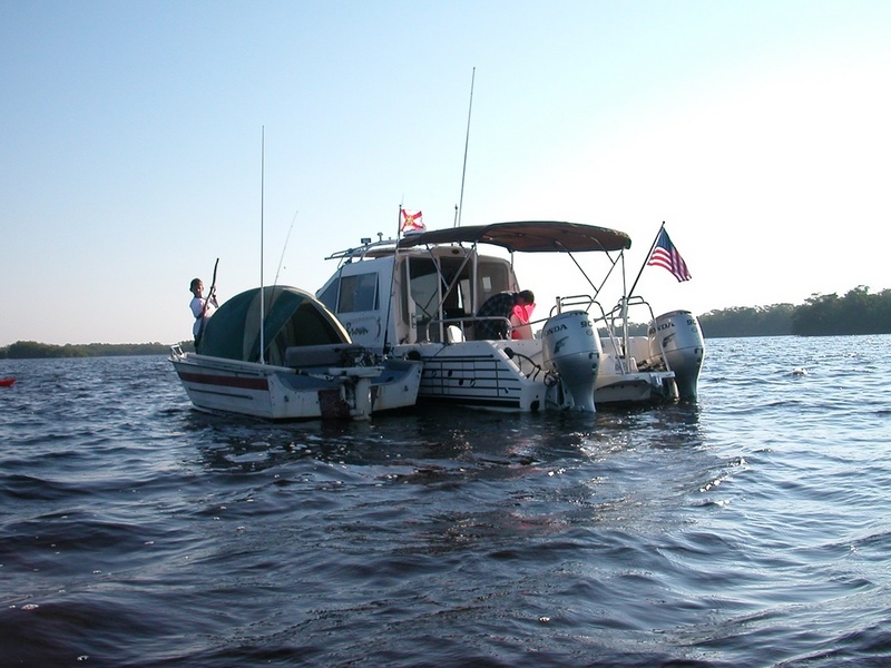 Overnighter in our back yard. Pirate Harbor, Fl.
