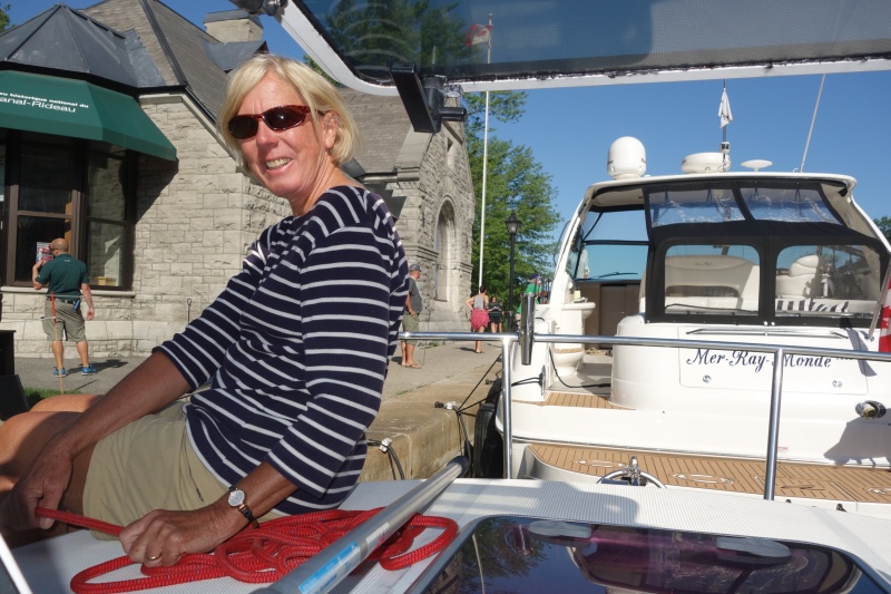 Packing the lock in the Ottawa 'flight of 8' on the Rideau canal.